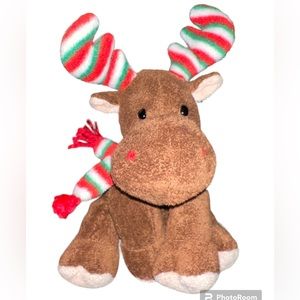 Ty Pluffies 2006 MERRY MOOSE the Holiday Moose 8" Plush